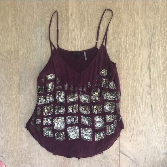Anthropologie Tops - Sparkly Purple Babakul Tank Top Anthropologie Tops - Sparkly Purple Babakul Tank Top